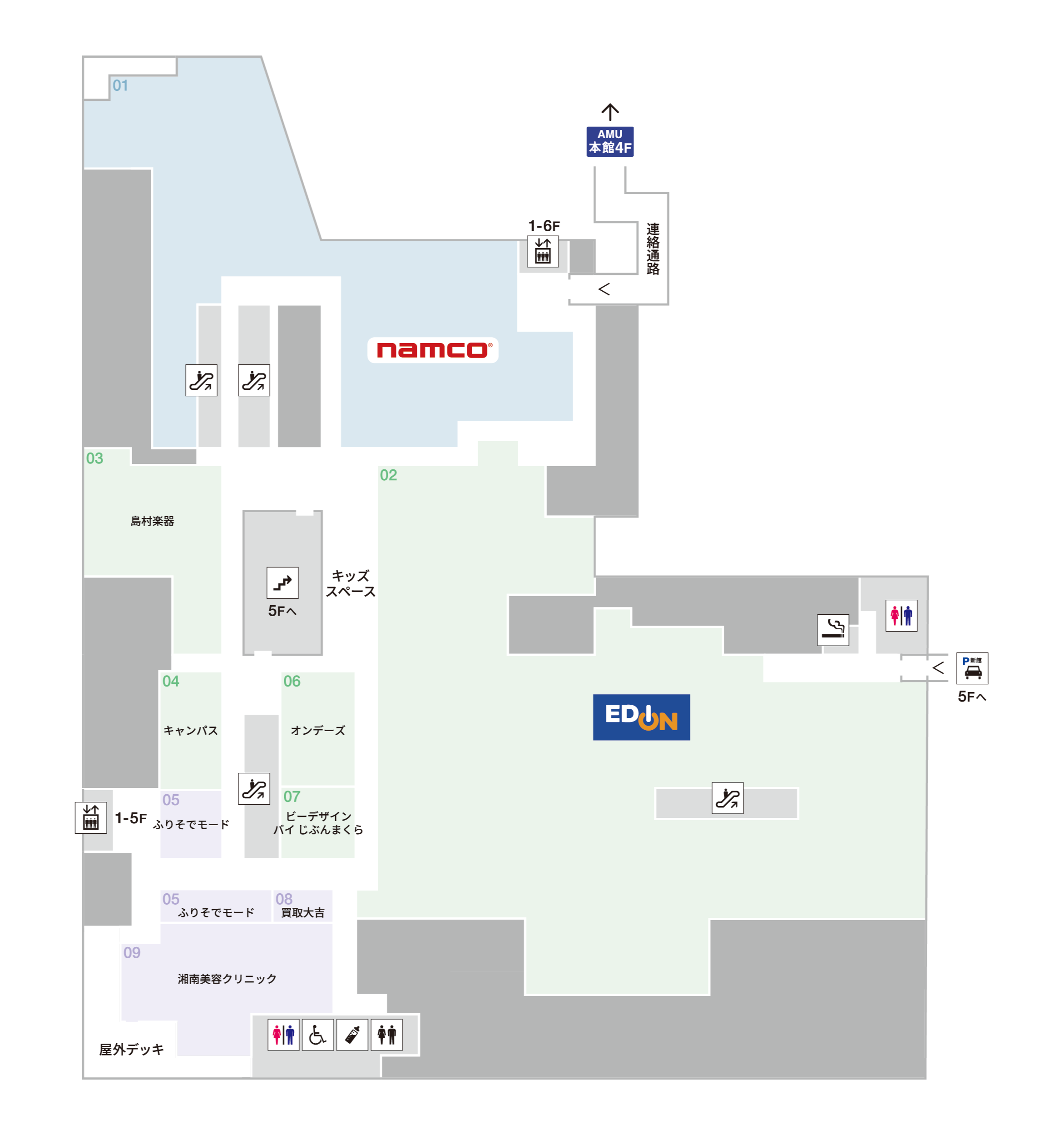 新館4Fマップ