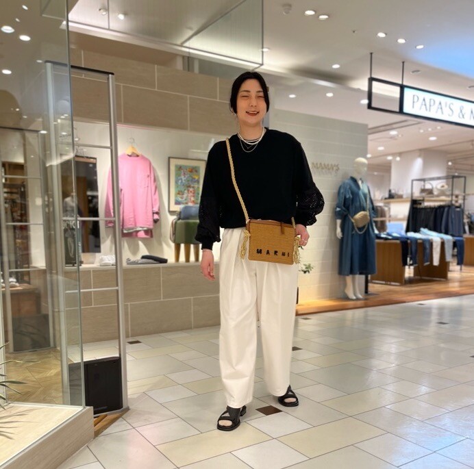 De bon coer】ホワイトの色味がいい🤍オススメタックパンツ
