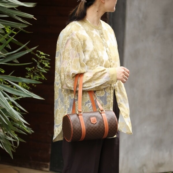 ヴィンテージCELINE】マカダムミニボストンバック入荷しました