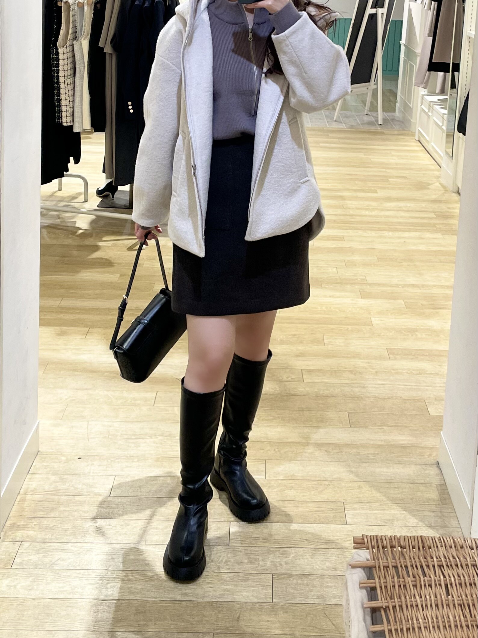 暖かジャージメルトンスカート🧤🤍 │ロペピクニック │ ショップ