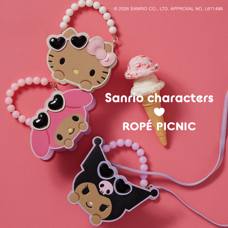 サンリオキャラクターズ×ROPÉ PICNIC コラボレーションアイテムが登場