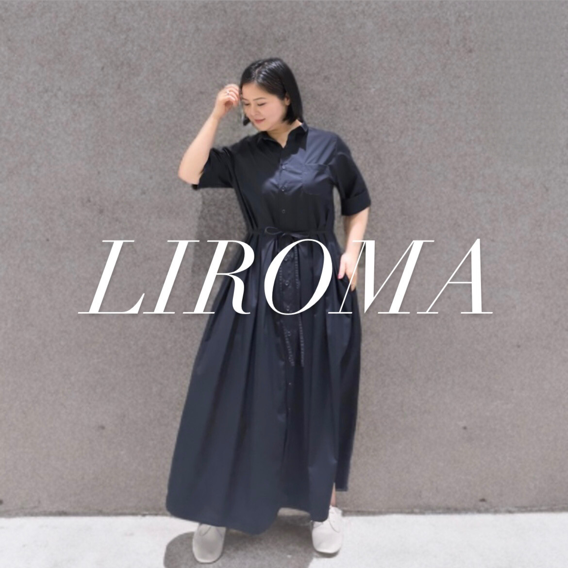 LIROMA 新作7分袖シャツワンピース │grasol Le port │ ショップ
