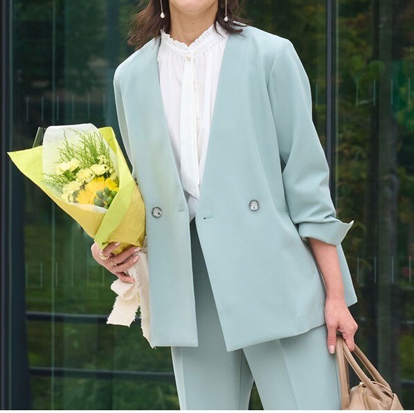 ON・OFF問わずどんなスタイルにも合う！【すごナノ撥水】ノーカラー