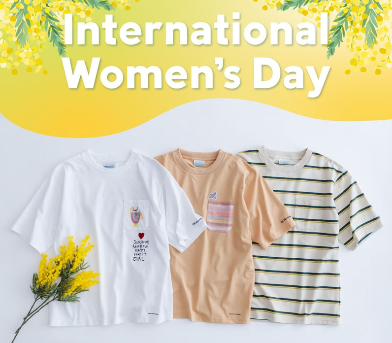 コロンビア】国際女性デー限定デザインTシャツ │コロンビア