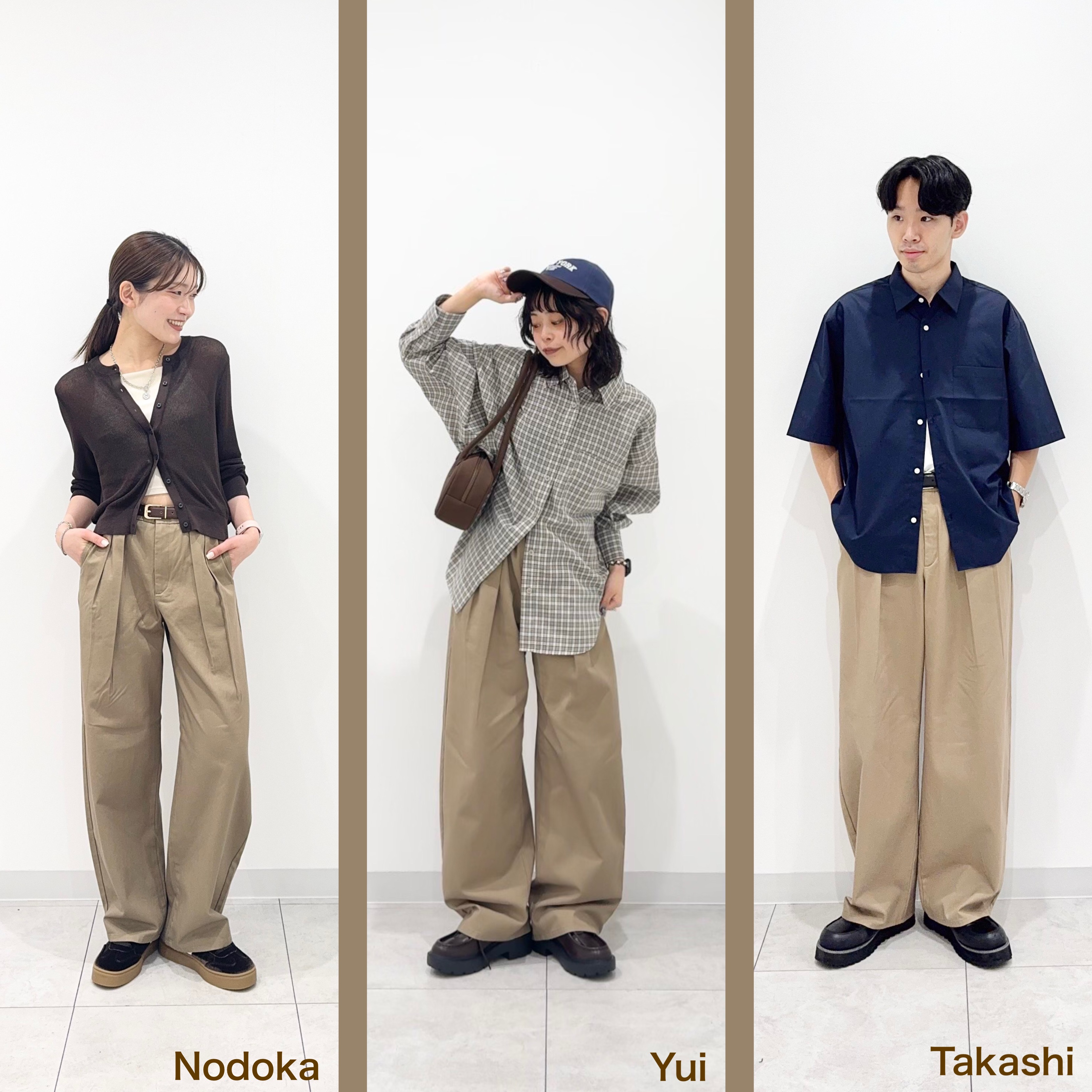 はだしのケン ※ プロフ必読専用 GU公式 | チノバレルレッグタックパンツ