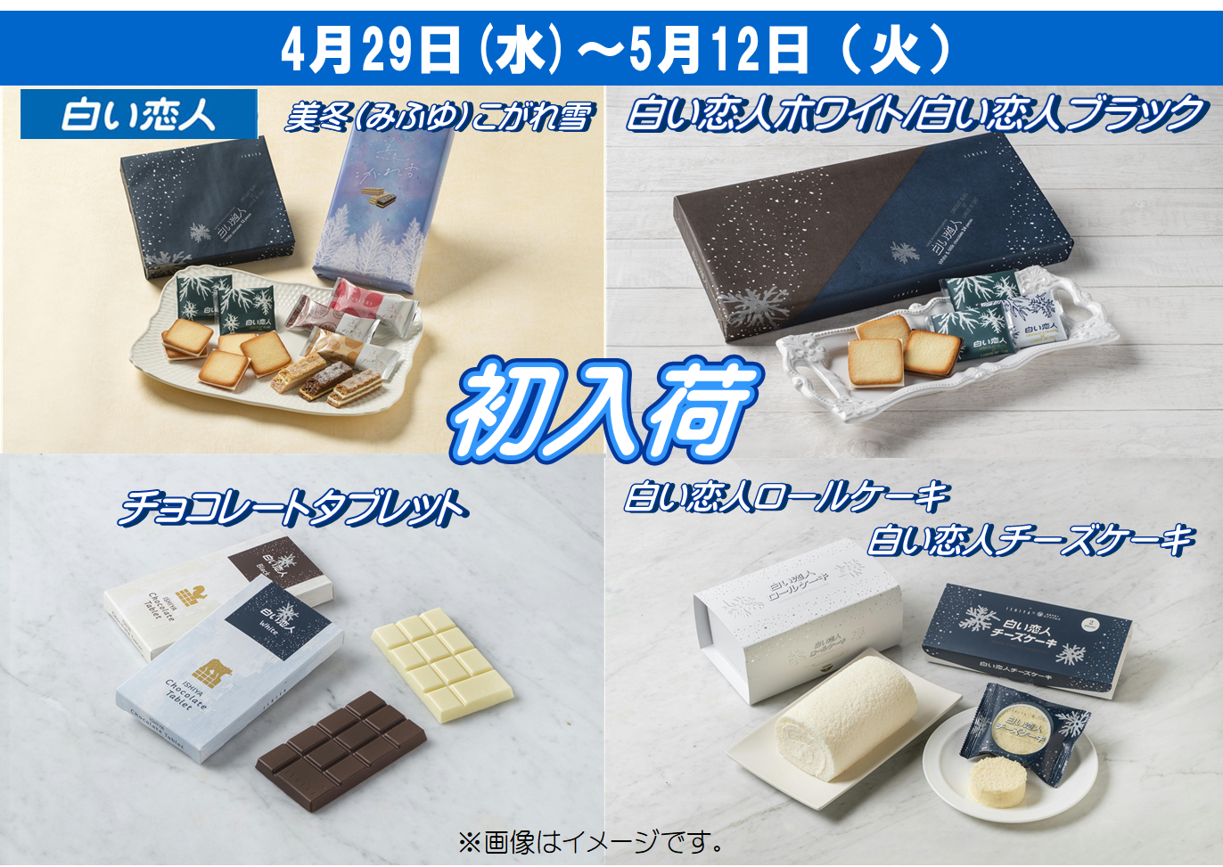ついに白い恋人販売スタートいたしました！！ │北海道うまいもの館