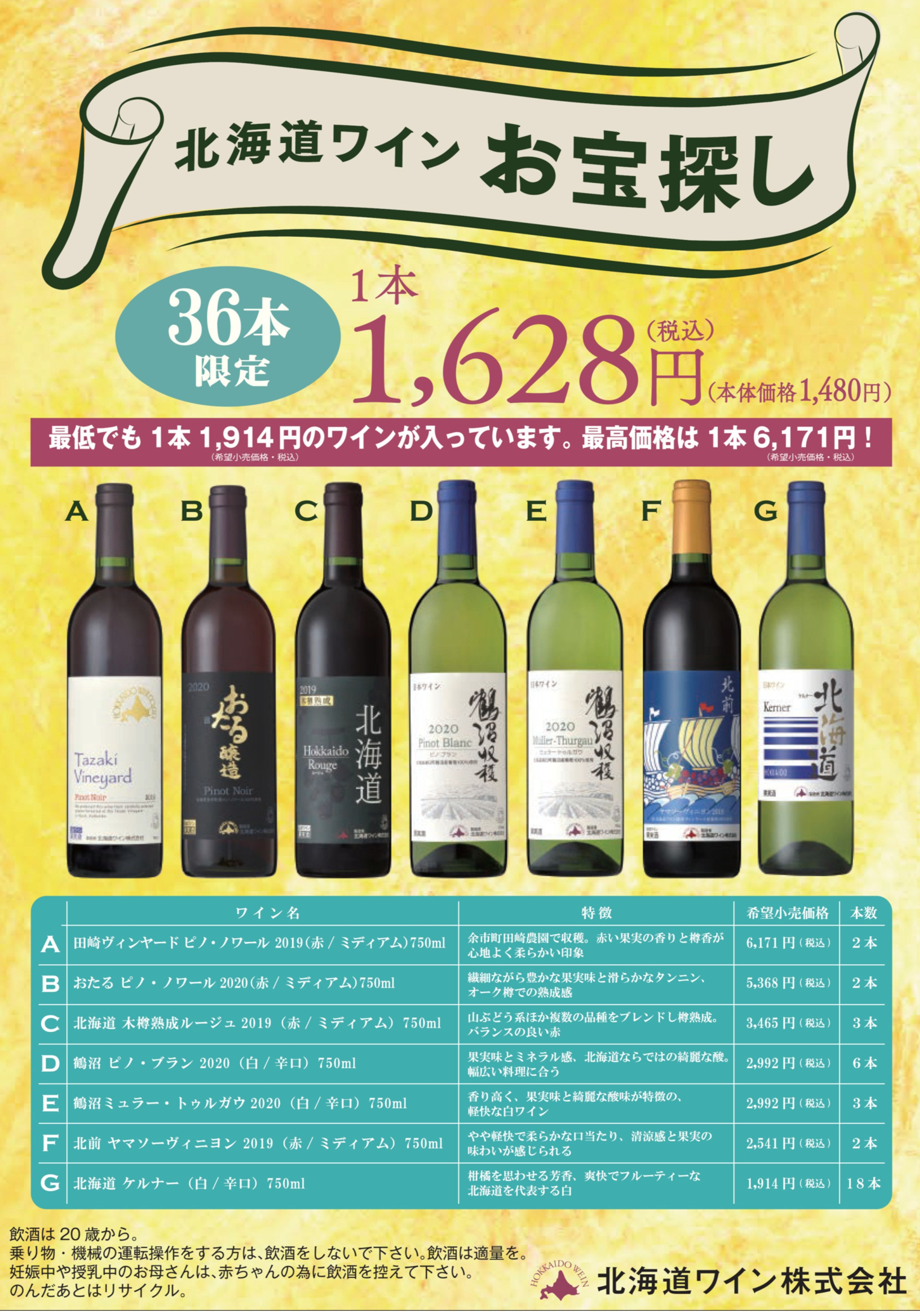 🍷『北海道ワインお宝探し』第二弾が再登場！！🍷 │北海道うまいもの