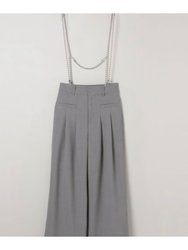 ボールチェーンサスツキワイドパンツ