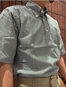 Southwick: ストライプ プルオーバー ボタンダウンシャツ S/S
