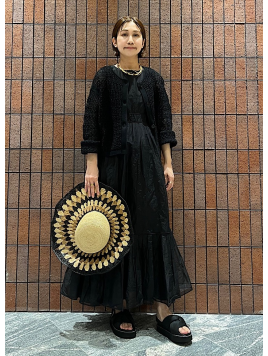 MARILYN MOON:〈手洗い可能〉シアー コットン ワンピース
