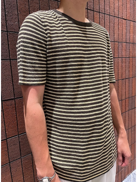 ROBERTO COLLINA: LINEN BORDER TEE リネン ボーダー Tシャツ