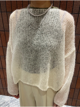 モヘヤ メッシュ プルオーバー