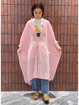 Fanaka:〈手洗い可能〉バック スリット ドルマン ロング シャツ ワンピース ◇