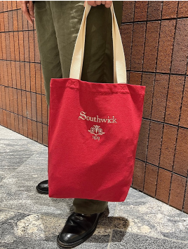 Southwick Gate Label ロゴ キャンバス トート バッグ