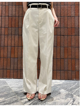 〈手洗い可能 / UVカット〉ドライオックス フロント タック ストレート パンツ 24SS