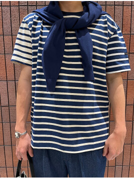 【BATEAUX DE SHIPS別注】Le Minor: ボーダー クルーネック Tシャツ