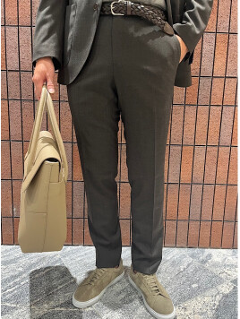 ウォッシャブル サキソニー セットアップ スラックス