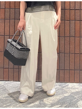ドライオックス フロント タック ストレート パンツ