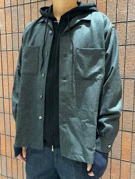 Southwick Gate Label: ウール ダブルポケット オーバーシャツ