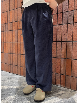〈洗濯機可能〉コーデュロイ 2タック パンツ