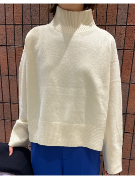 〈手洗い可能〉7G ウール カシミヤ ハイネック プルオーバー