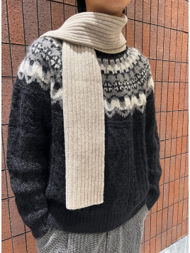 BATONER: MOHAIR NORDIC CREW NECK