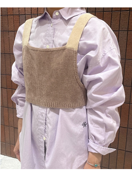 モールヤーン ニット ビスチェ