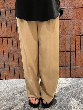 〈手洗い可能 / UVカット〉ドライオックス フロント タック ストレート パンツ 24SS ◇