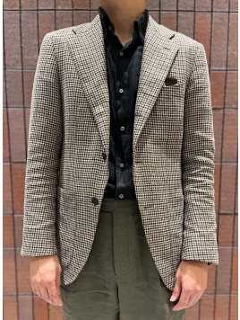MARLING&EVANS社製生地 ガンクラブチェック ジャケット