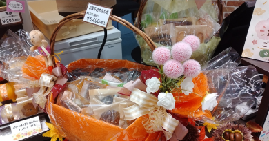 長崎くんち庭見せ用焼き菓子のカゴ盛りギフト