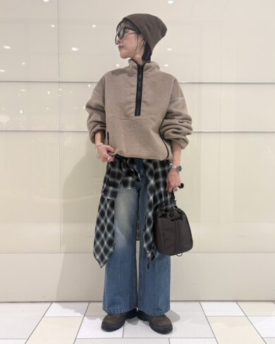 アミュ店限定入荷✨シャギーハーフジップジャケットのご紹介♪