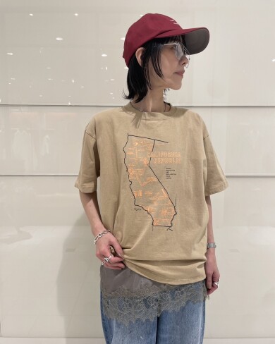 西海岸がイメージのデザインプリントTシャツ✨️