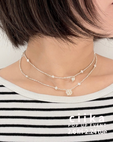 シンプルな中にも可憐さがある魅力的なネックレス💎✨