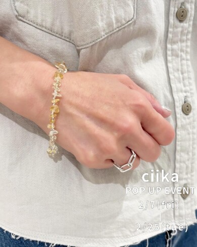 ciika 爽やかな色合いの天然石ブレスレット♡