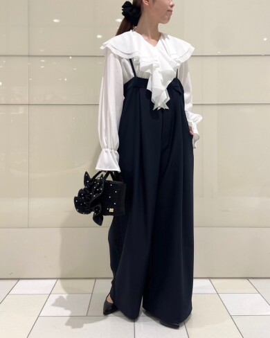 2026SS セレモニーstyle✨ アミュ店限定入荷のサイドのレースサロペット♡