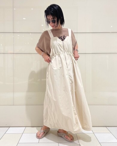妊婦さんも着られる前後2wayジャンスカ✨️