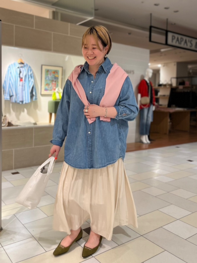 【upper hights】デニムシャツ