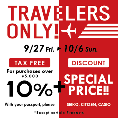 【TiCTAC/WRIST WATCH】TRAVELERS ONLY !!JAPAN BRAND DISCOUNT
