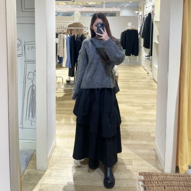 ふんわり暖か超起毛ニットプルオーバー🐻‍❄