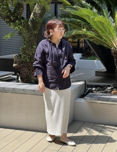 ラッフルカラーブラウス  ¥5,489 (税込)
