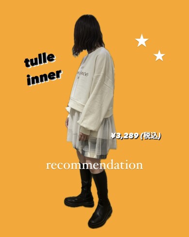 チュールインナー¥3,289 (税込)🛍️