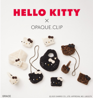 【HELLO KITTY× OPAQUE.CLIP】 サンリオの人気キャラクター『 HELLO KITTY』とのコラボレーション再び!