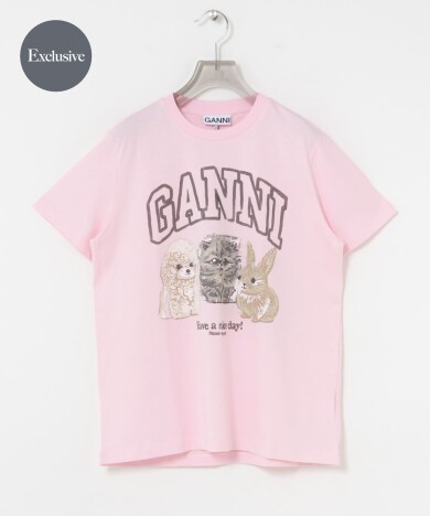 GANNI　EXCLUSIVE RELAXED T-SHIRTS 