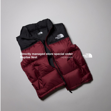 直営店舗別注Nuptse Vest発売開始!!