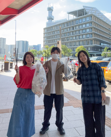 長崎駅前周辺の清掃活動を行いました！