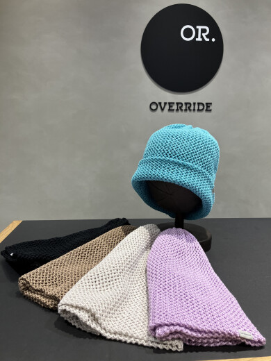 【OVERRIDE】誰でもこなれ感が出せるメッシュビーニー