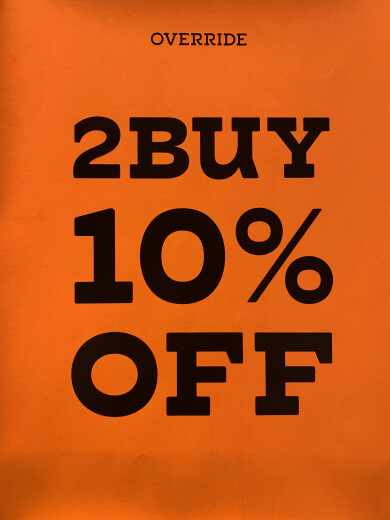 【OVERRIDE】2BUY10%OFF