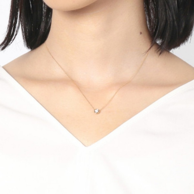 K18 DIAMOND NECKLACE💎 ー Heart＆Cupid ー