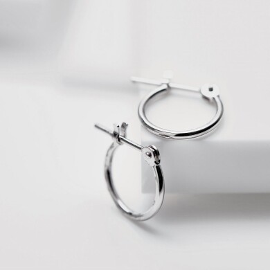 K18WGフープピアス♡