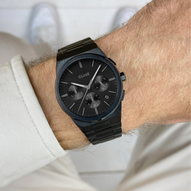 Vigoureux Chrono Steel, Full Black／ヴィグルークロノ